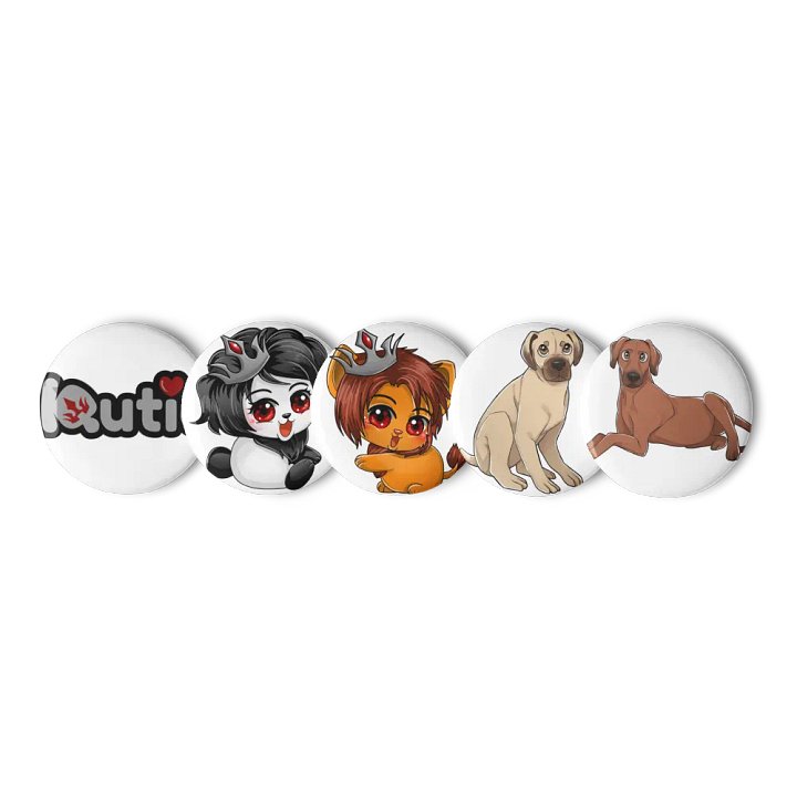 Set of 5 KQ Pins product image (2)