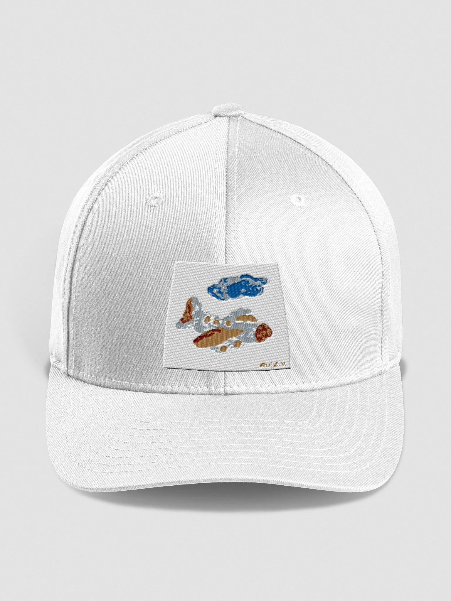 Kid Airplane (Flexfit Structured Fitted Cap) product image (2)