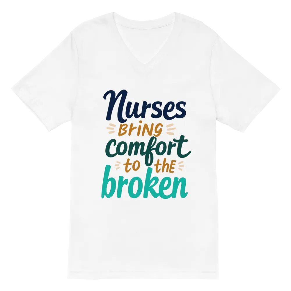Comforting Nurses V-Neck Tee product image (6)