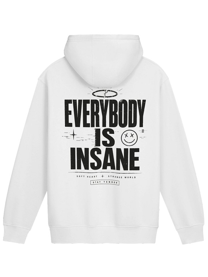 Everybody Is Insane White hoodie product image (2)