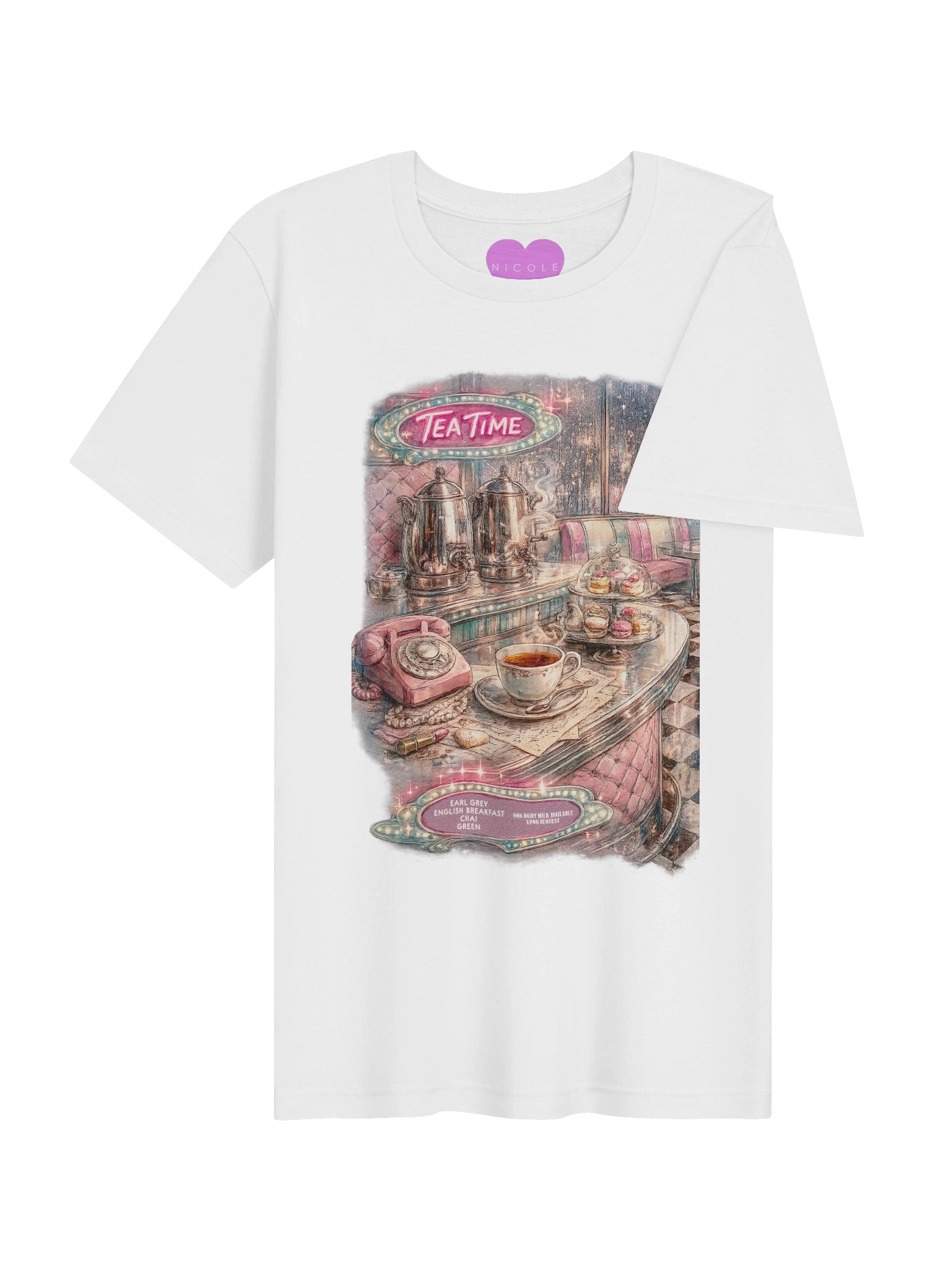 1950's Diner Tea Time T-Shirt product image (74)