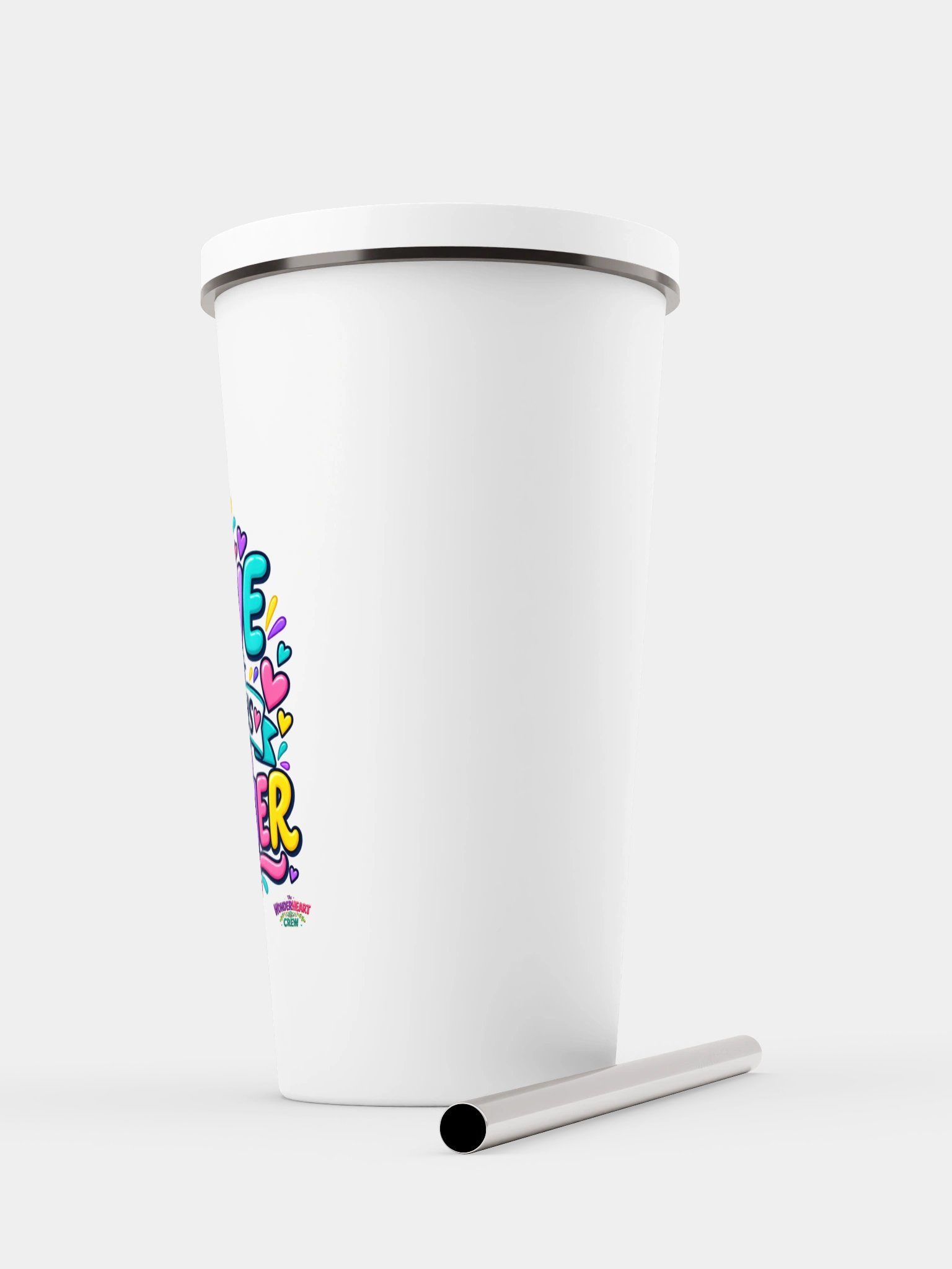 Stainless Steel Insulated Inspirational Tumbler with a Straw - Love is Always the Answer product image (5)