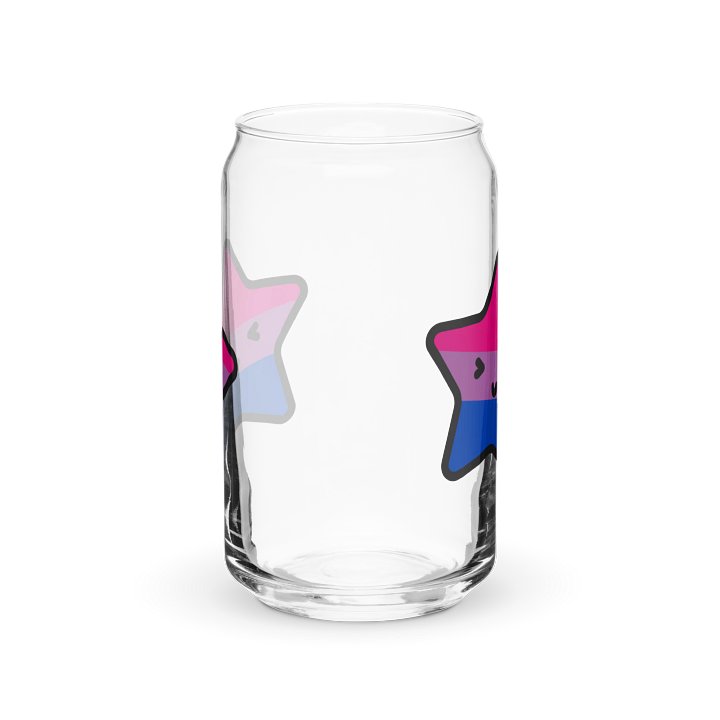 Can-shaped Lucy Bi Pride glass product image (2)
