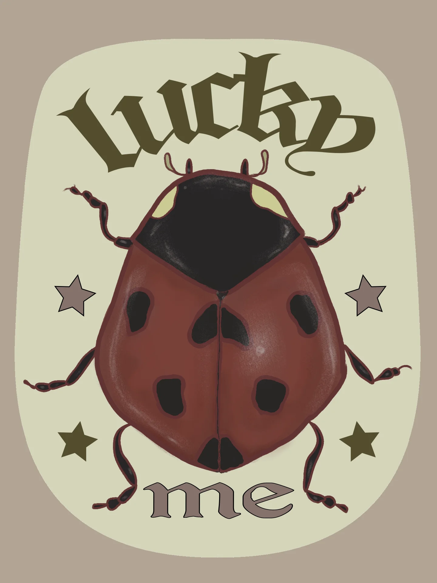 Lucky Me LadyBug - Digital Sticker product image (1)