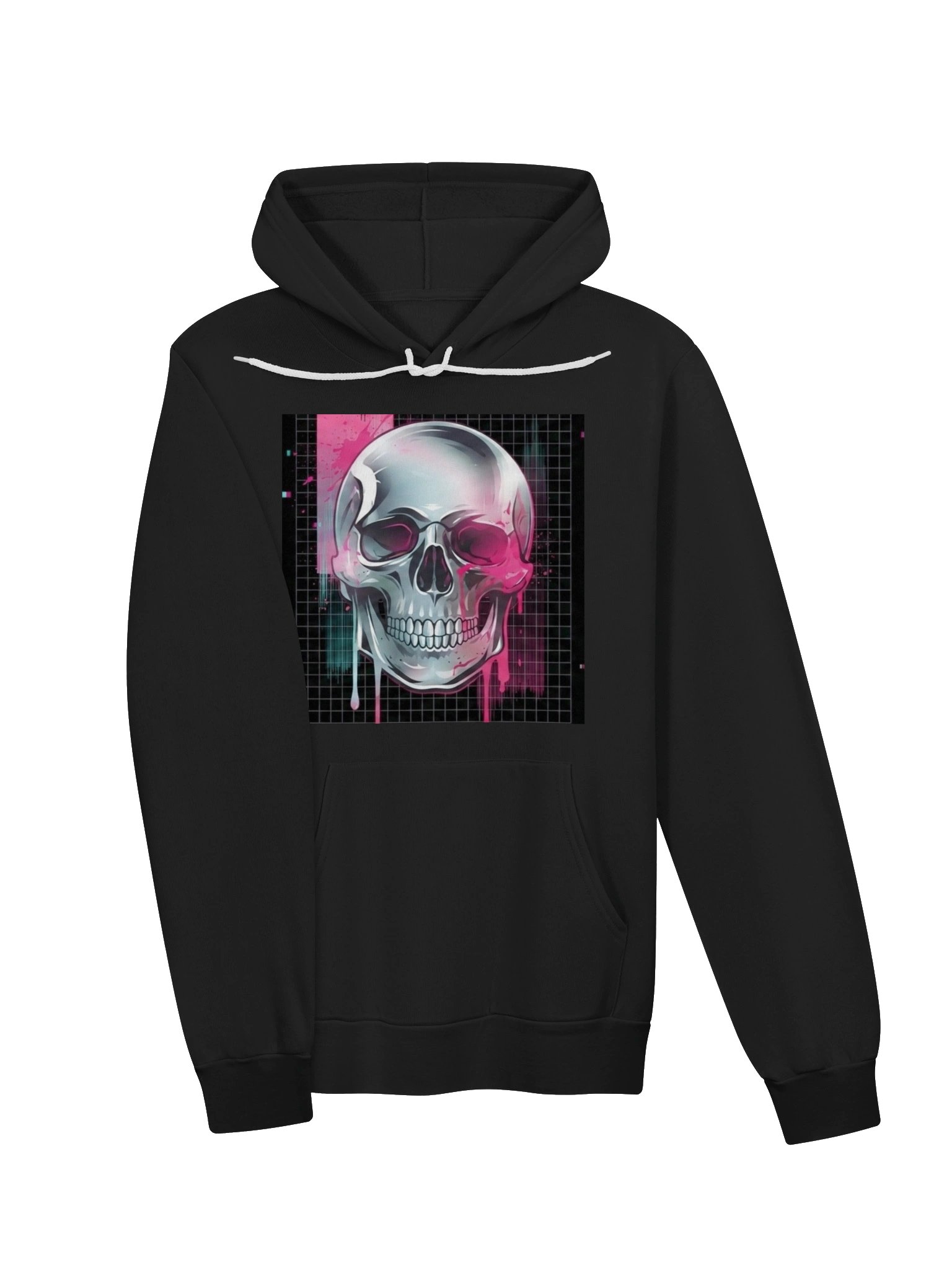 Neon Splatter Skull Hoodie product image (3)