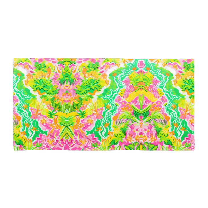 Tropical Island Kaleidoscope 30" x 60" Plush Beach Towel product image (1)