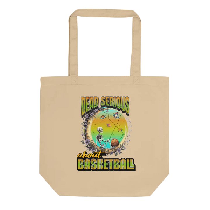 Dead Serious About Basketball Skeleton Cosmic Hoopster Eco Tote product image (1)