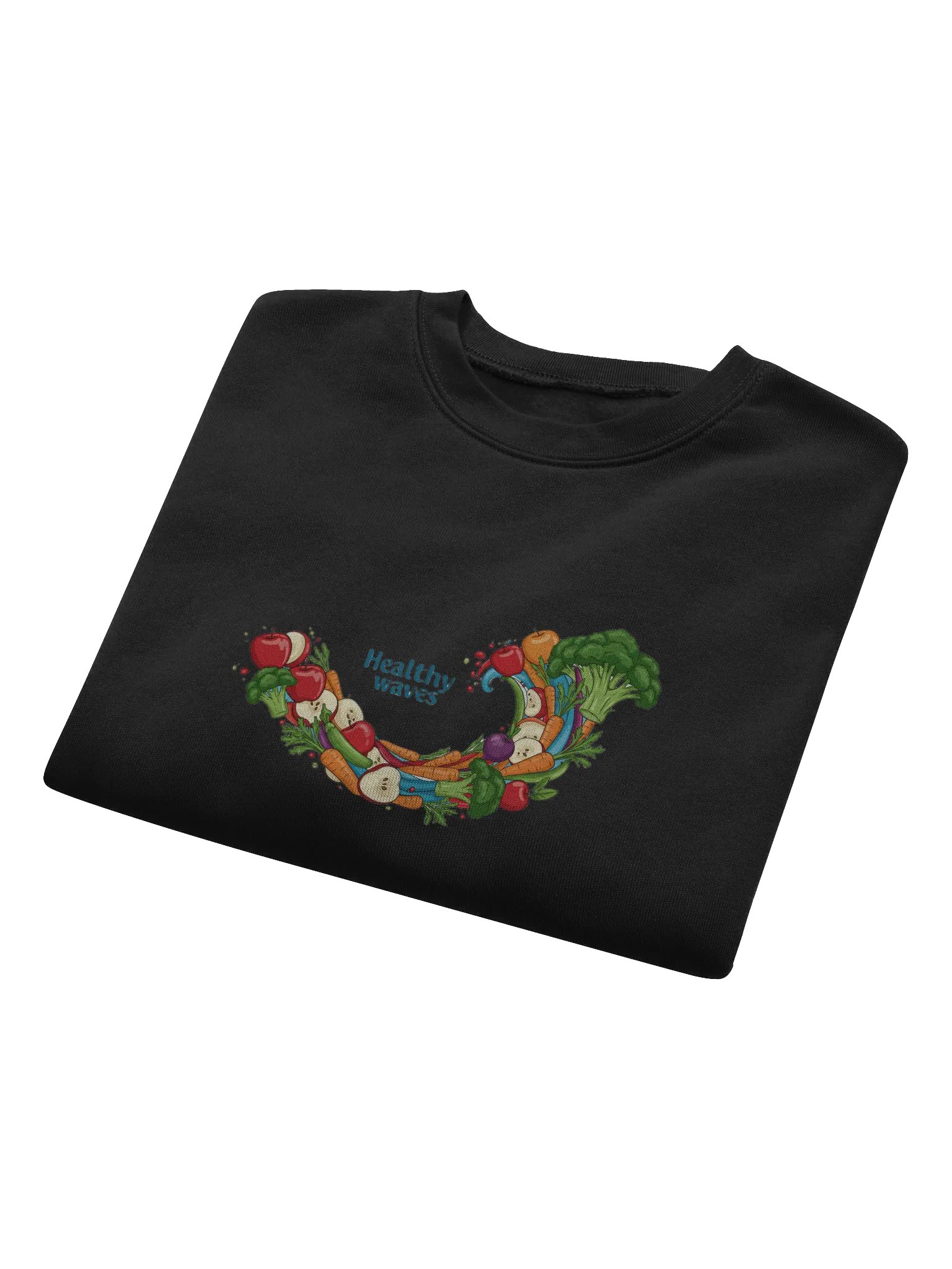 Whimsical Wave Veggie Crop Sweatshirt product image (23)