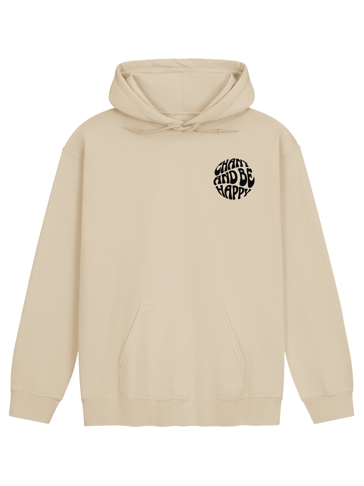 chant and be happy hoodie - black embroidery product image (1)