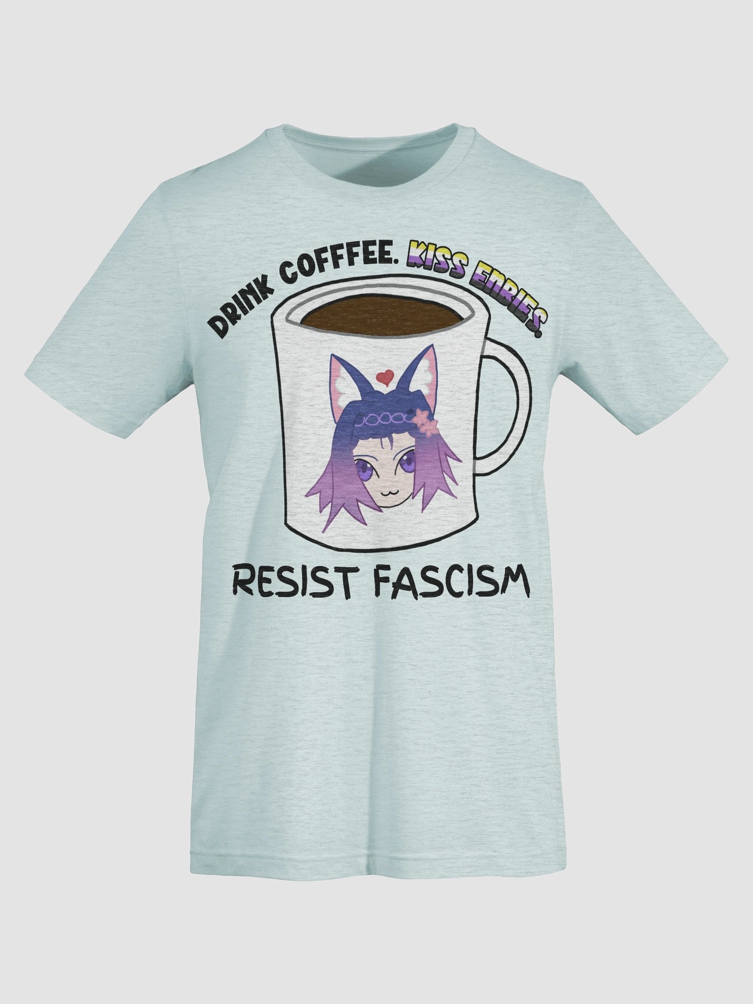Drink Coffee. Kiss Enbies. Resist Fascism Shirt product image (4)