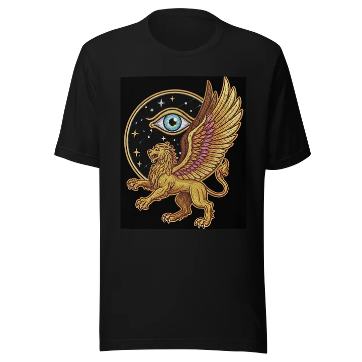 Celestial Griffin Embroidered T-Shirt product image (1)