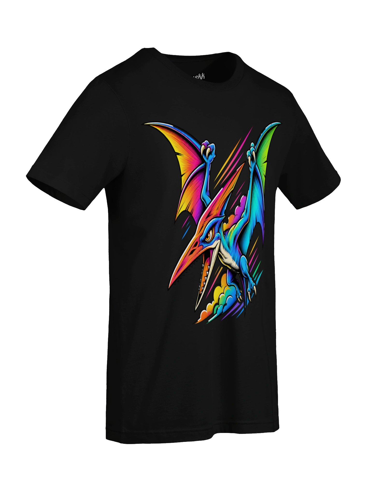 Neon Rainbow Pterodactyl Graphic Tee product image (61)
