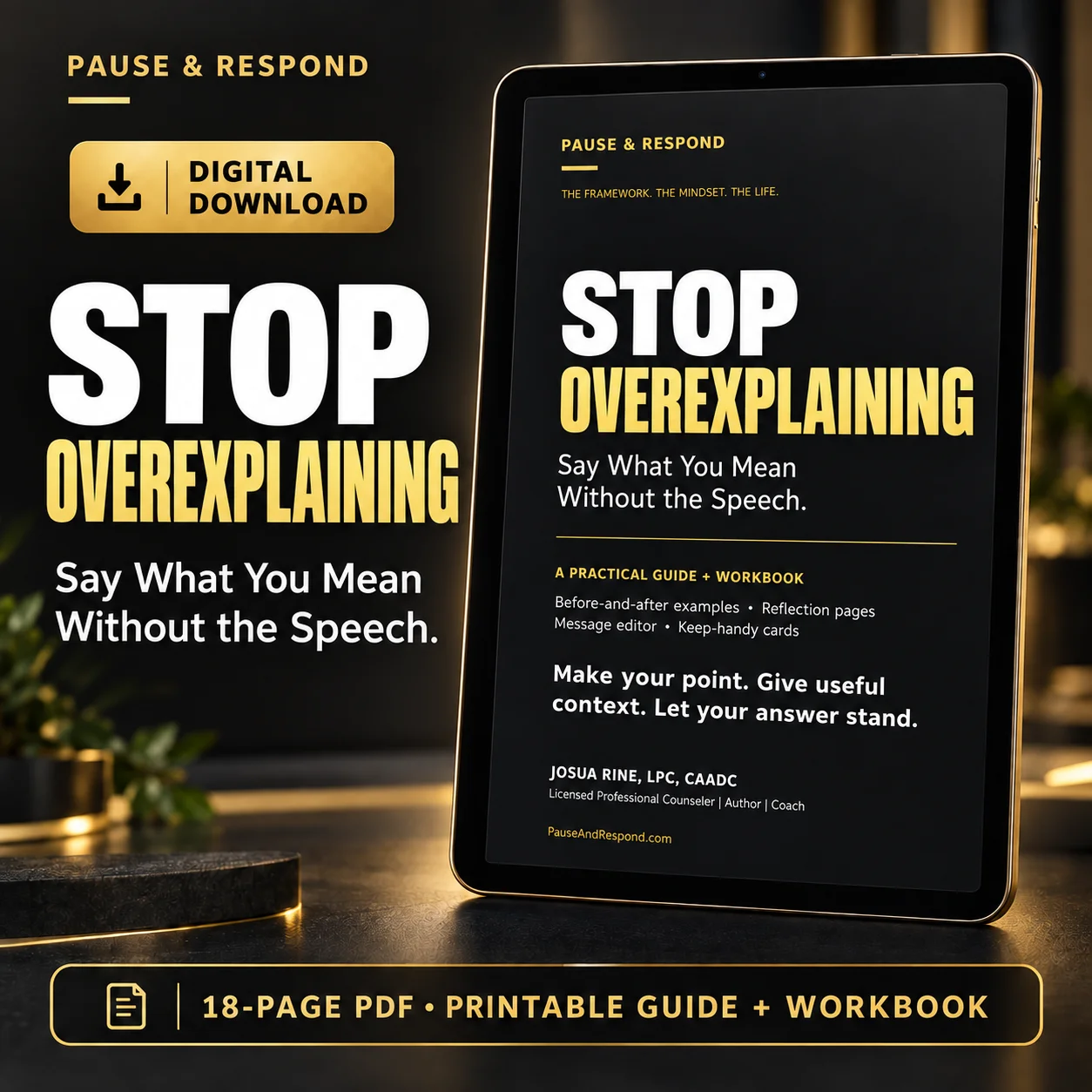 Stop Overexplaining: Say What You Mean Without the Speech product image (1)