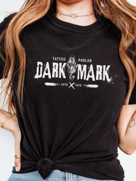 Dark Mark Tattoo Parlor Halloween Punk Grunge Shirt product image (1)