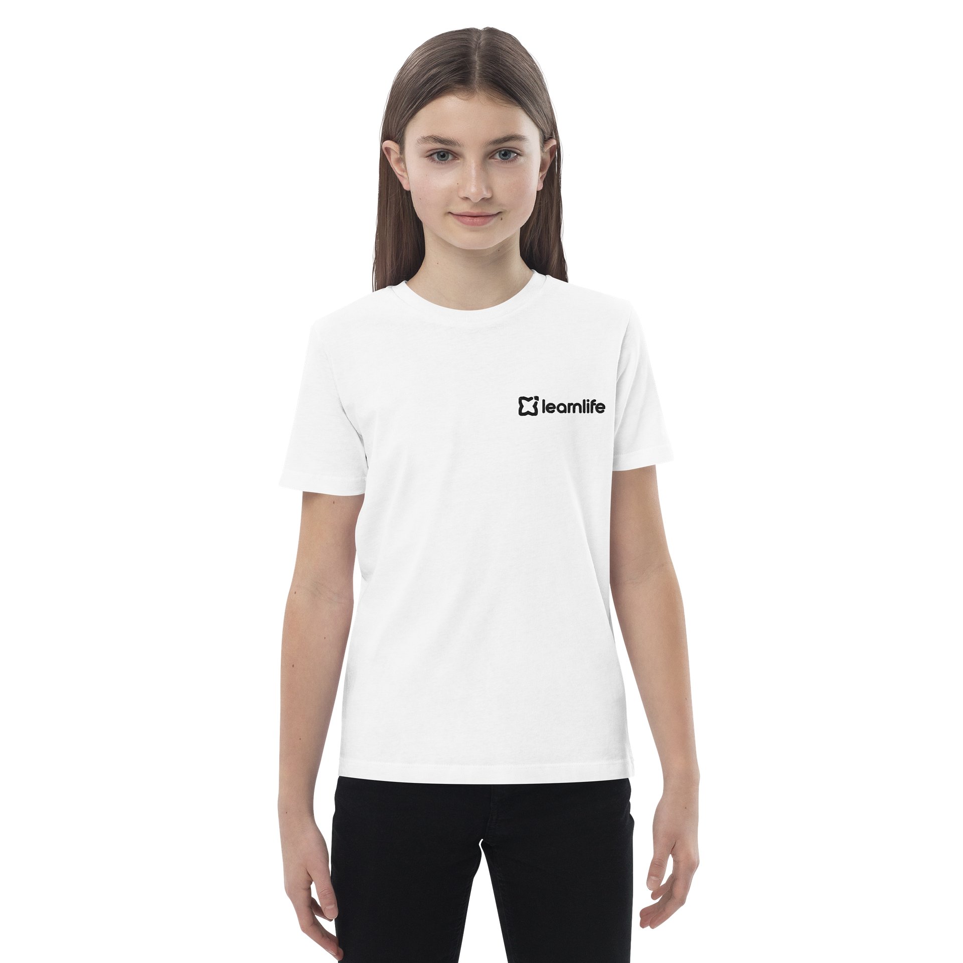 Kids Tee - Organic Embroidered - Black Logo product image (2)