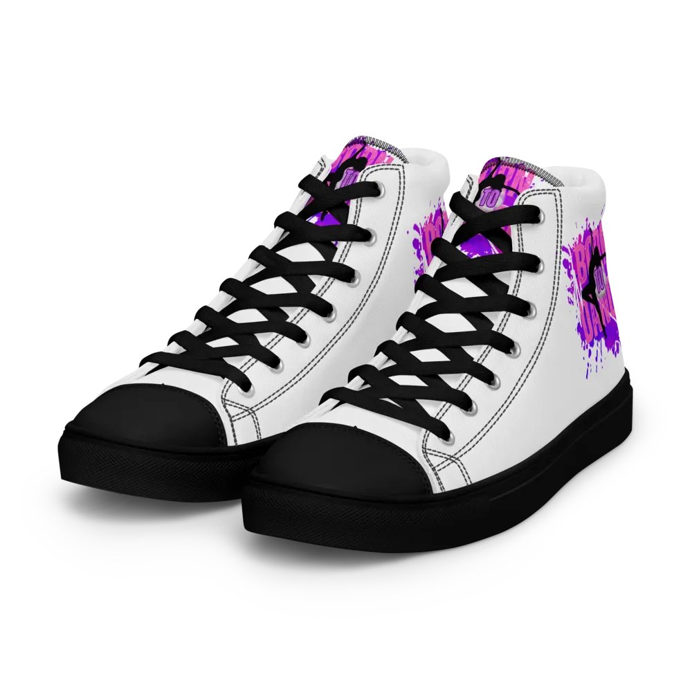 Retro Born to Dance Splash Her Silhouette High Tops product image (11)