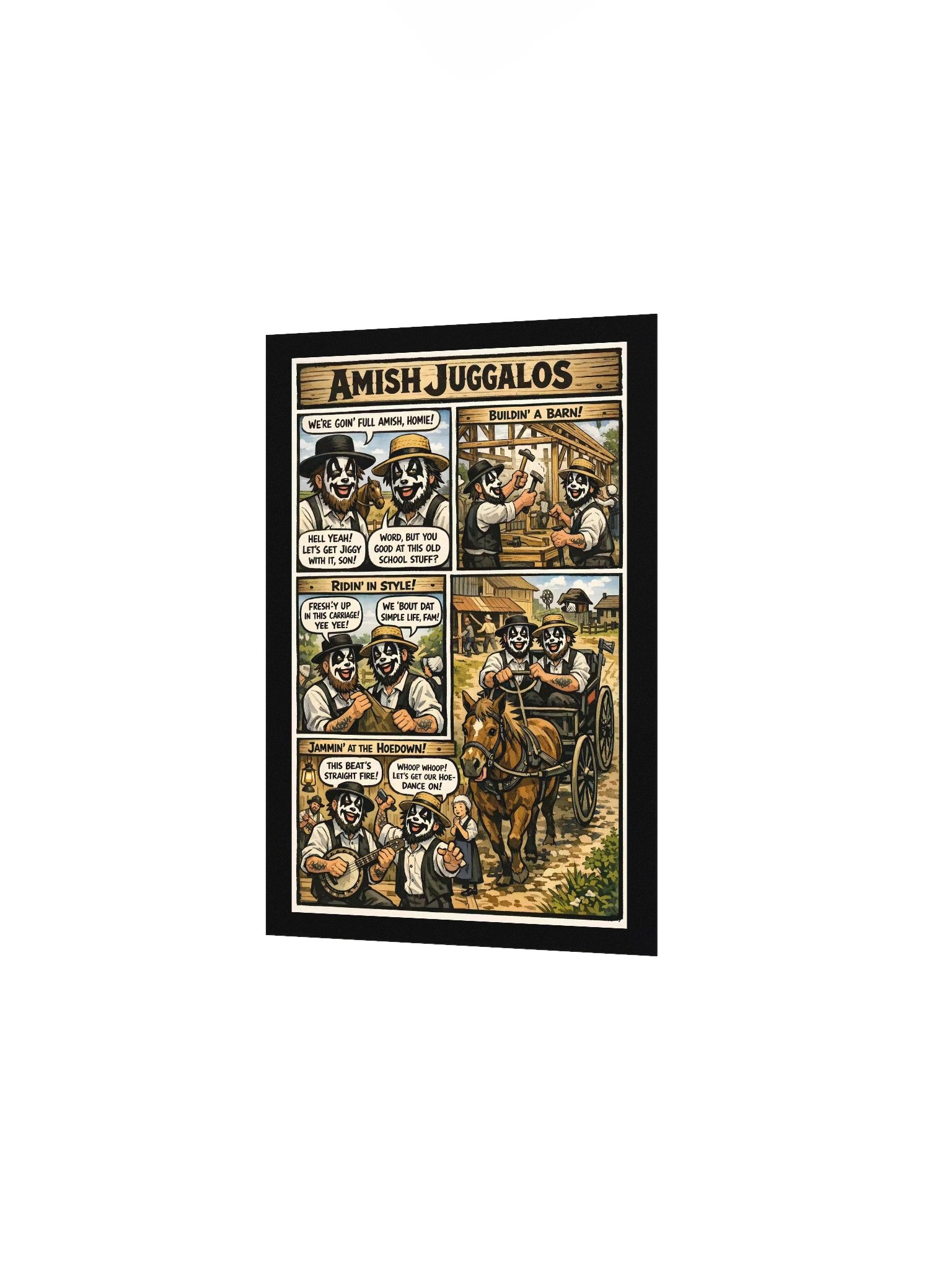 🐴 Amish Juggalos – 5x7 Matte Poster product image (2)