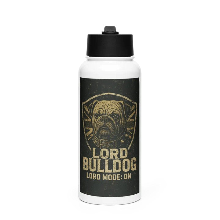 Vintage Lord Bulldog Stainless Steel Bottle product image (1)