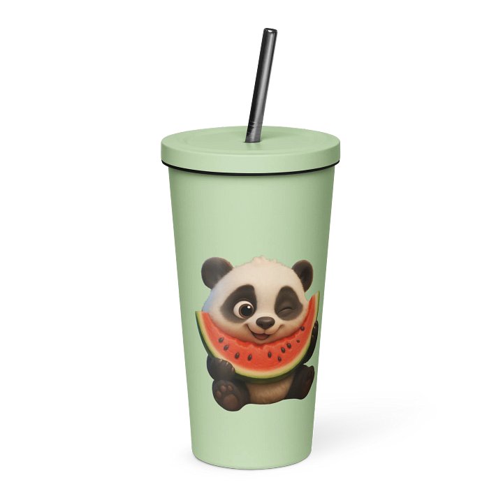 Panda - Insulated Tumbler with a Straw product image (1)