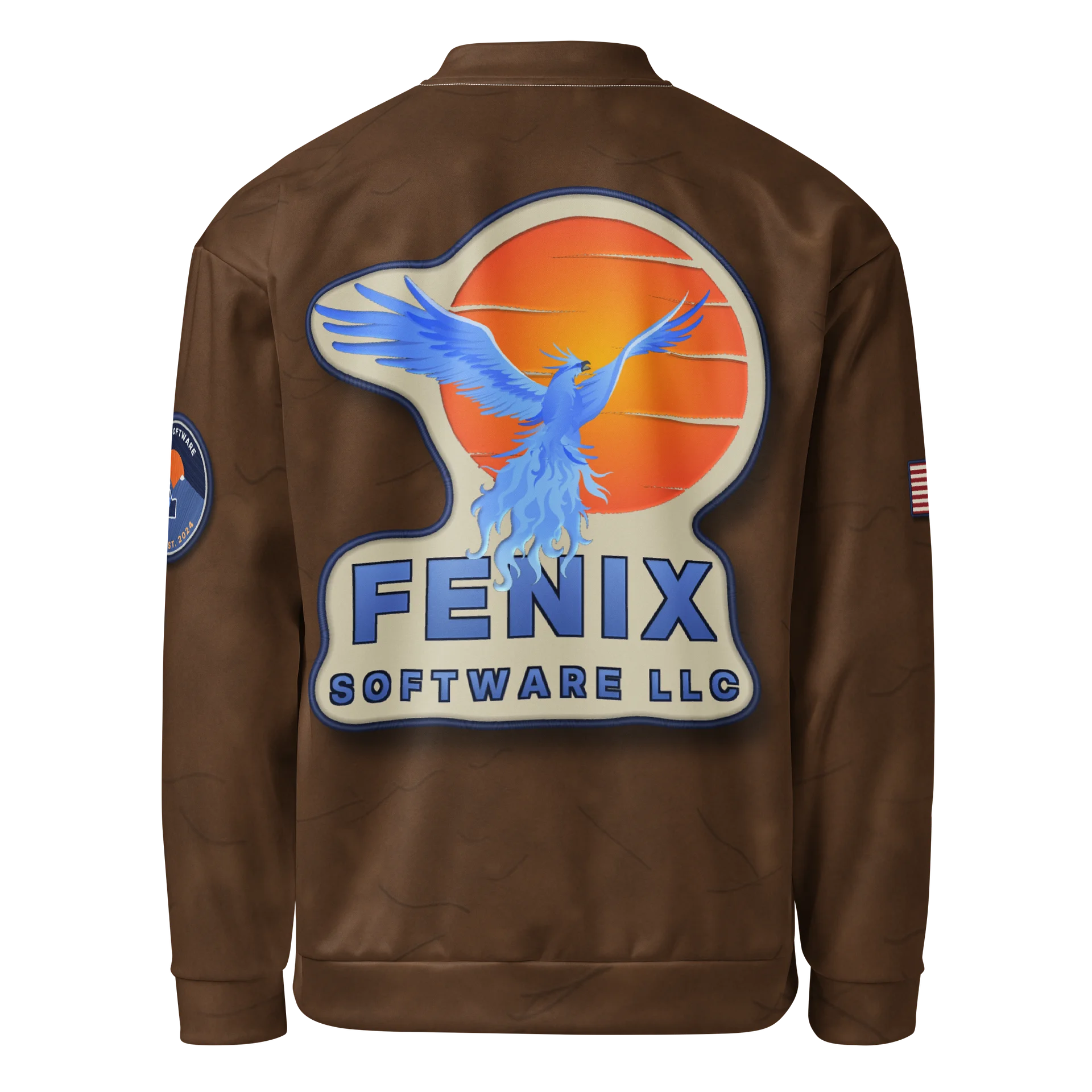 Fenix Software Phoenix Logo Bomber Jacket - Brown (Type 2) product image (2)