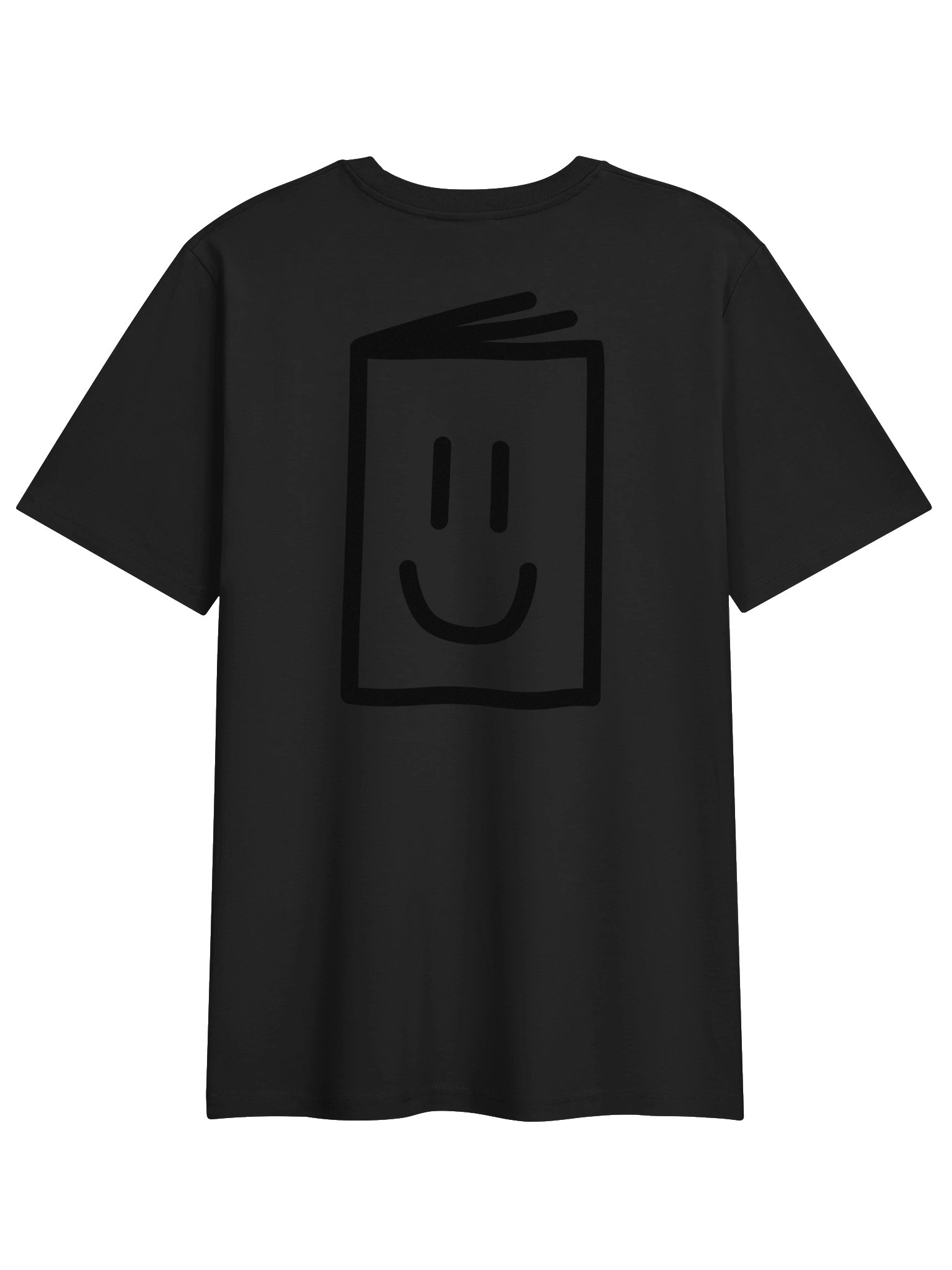 Print Person Large icon black on black regular tee product image (2)