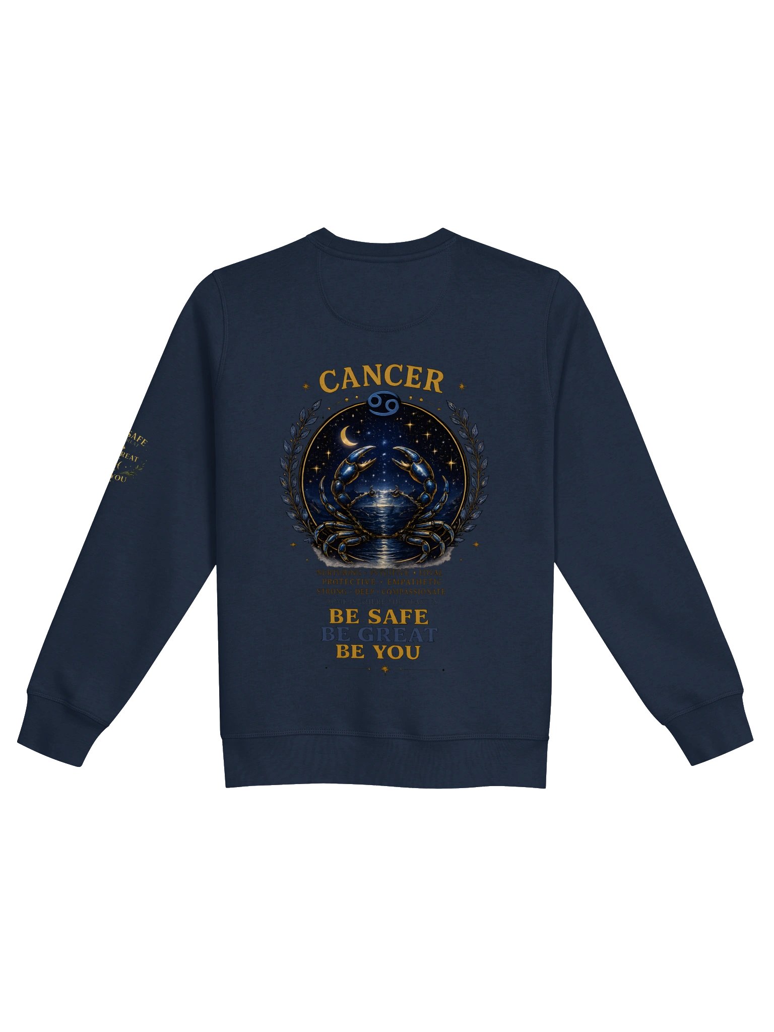 Cancer “Lead with Heart” Premium Zodiac Crewneck product image (2)
