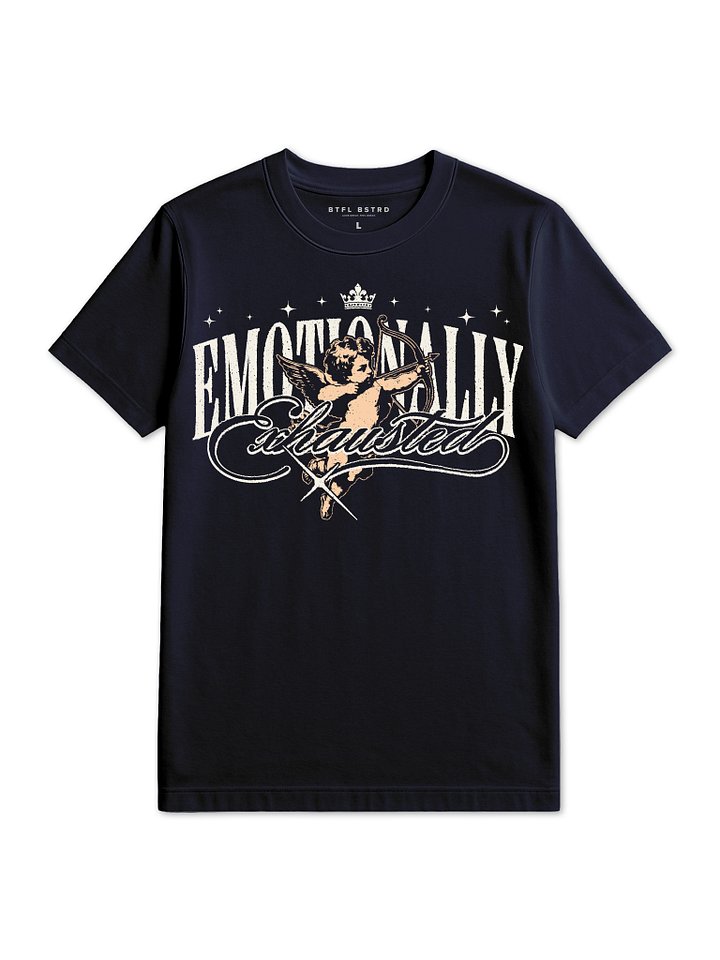 Emotionally Exhausted - Navy Core Tee product image (1)