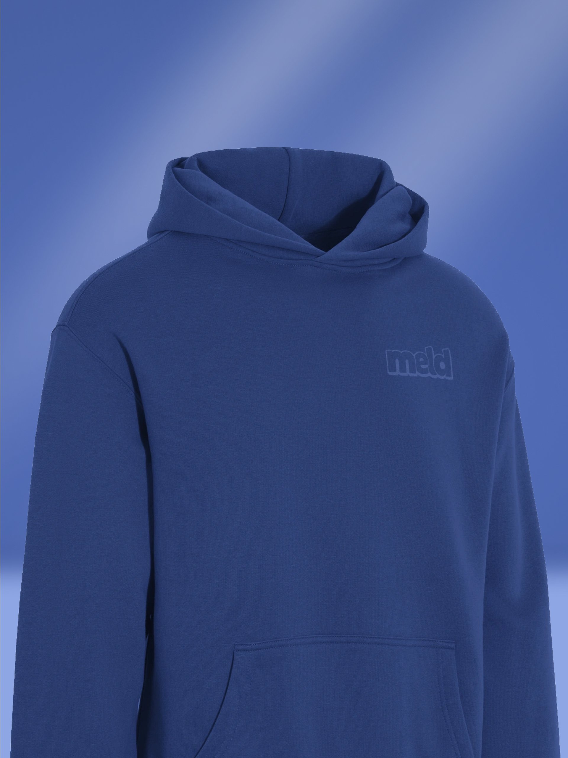 Monochrome Blue Hoodie product image (3)