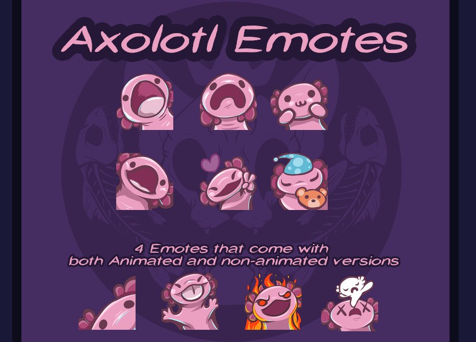 Axolotl - Emotes product image (1)