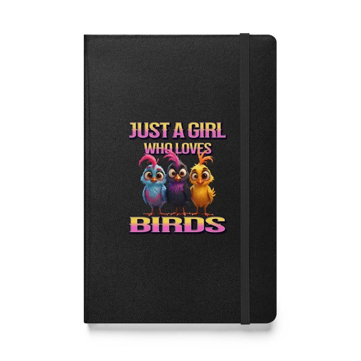 Just A Girl Who Loves Birds Whimsical Hardcover Notebook product image (1)