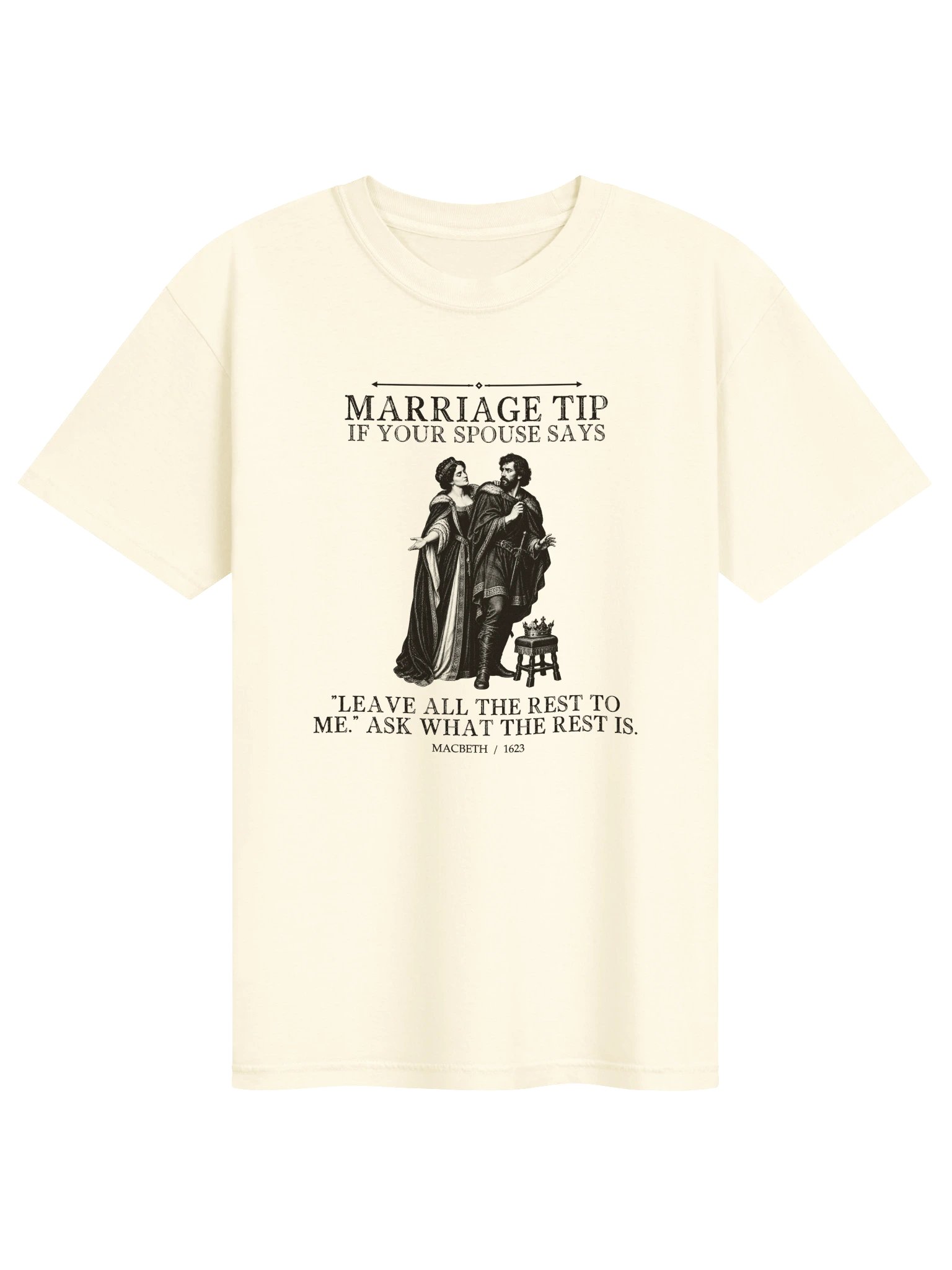 Marriage Tip -- Macbeth Tee (Light) product image (1)