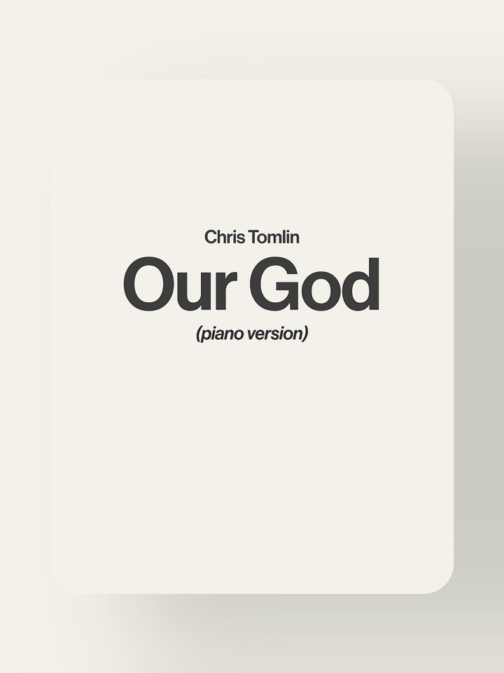 Our God - Chris Tomlin product image (1)