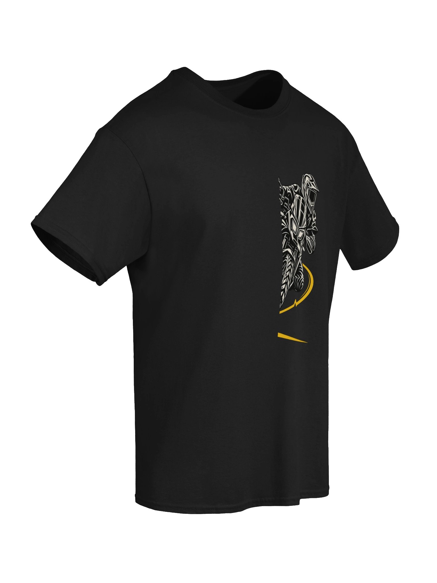 Adventure Motorcycle Heartbeat – Gold Pulse Rider T-Shirt product image (6)