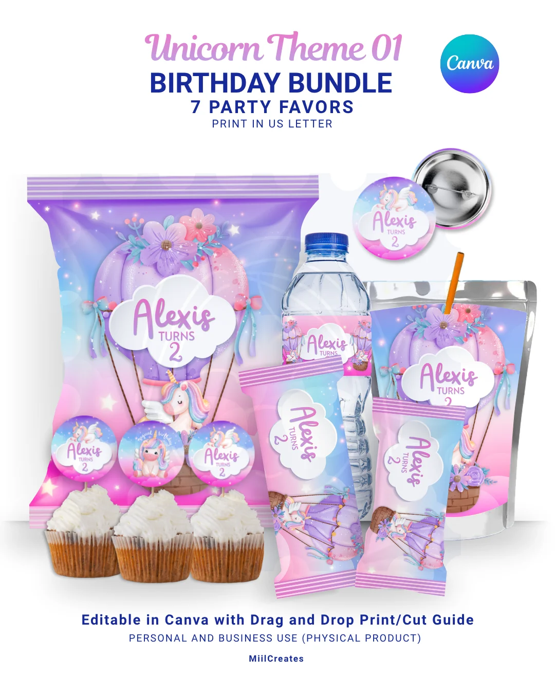 Unicorn Birthday Party Favors product image (1)