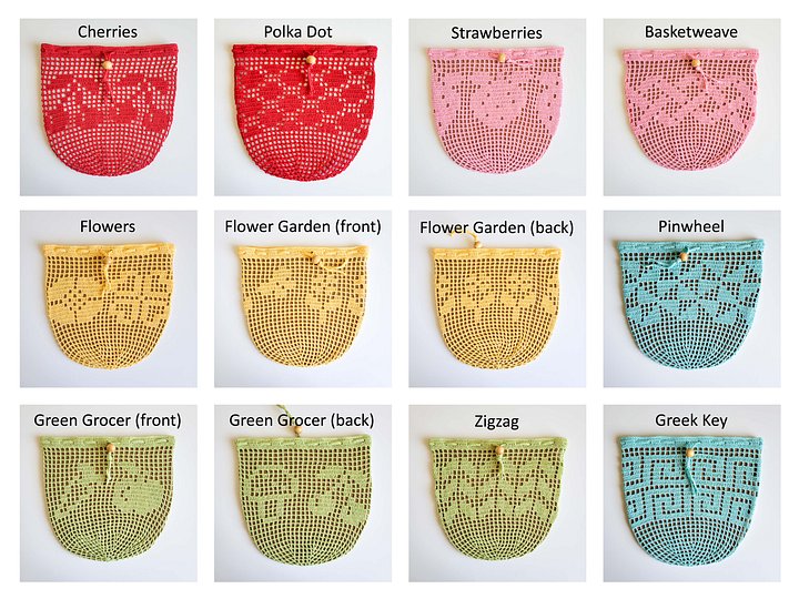 Filet Crochet Produce Bag Collection eBook product image (2)