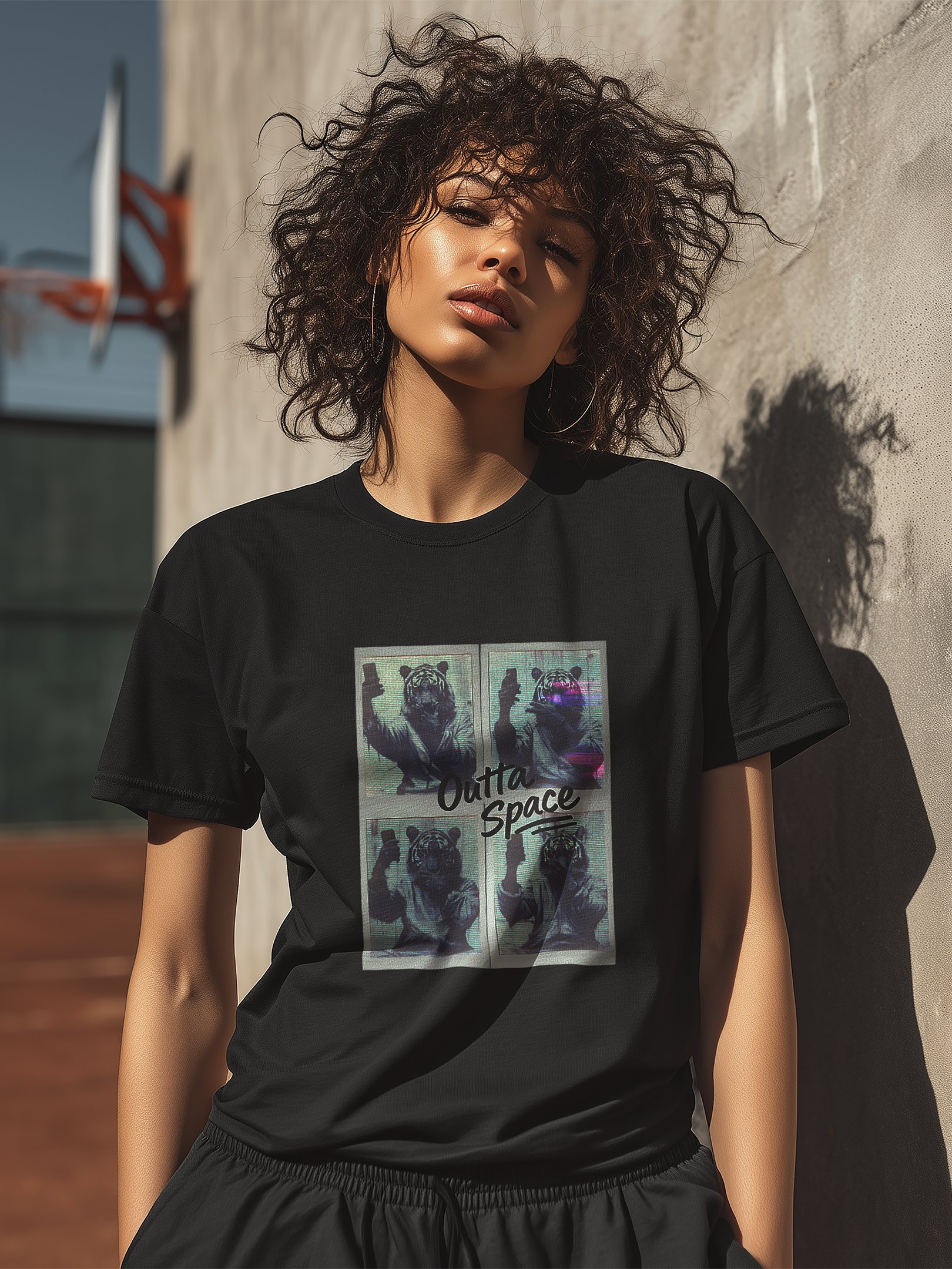 Funny Tiger Taking Selfie T Shirt product image (2)