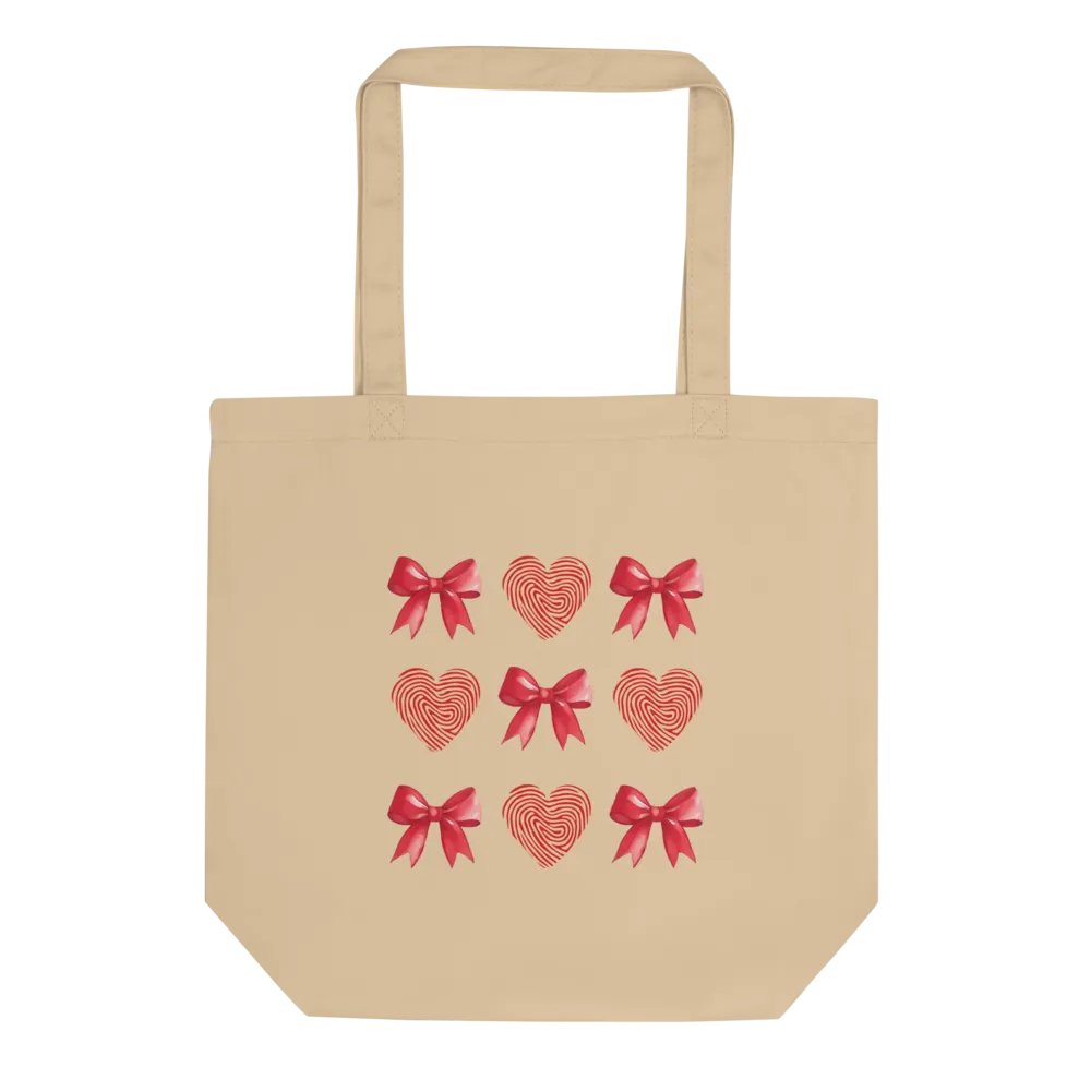 Romantic Bows True Crime Natural Canvas Bag product image (2)