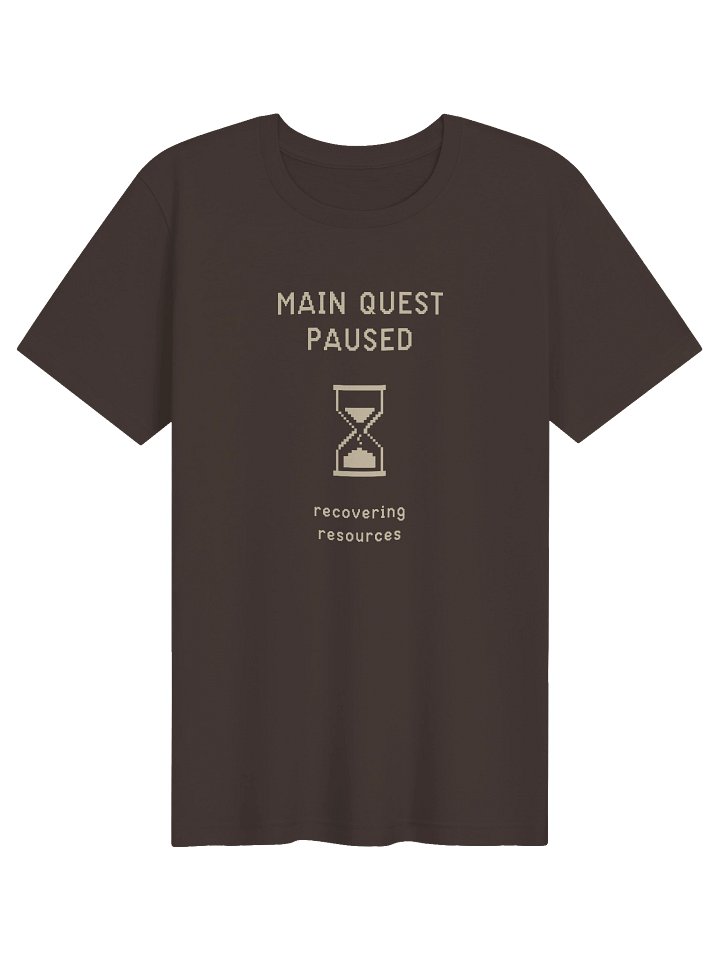 Main Quest Paused Shirt | Chronic Illness Recovery & Spoonie Humor Tee product image (1)