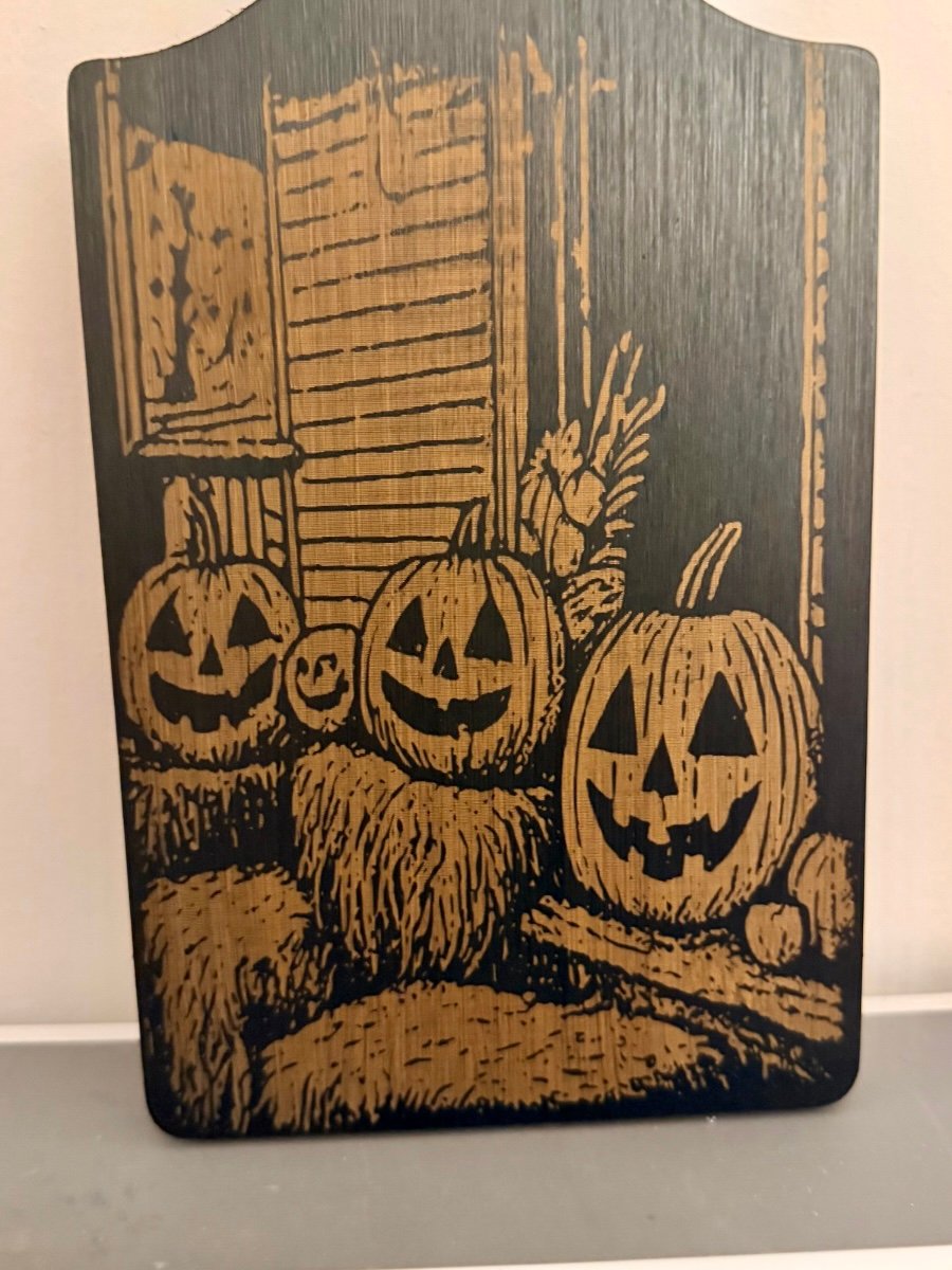 Vintage Jack-O’-Lantern Halloween Wood Paddle Sign product image (3)