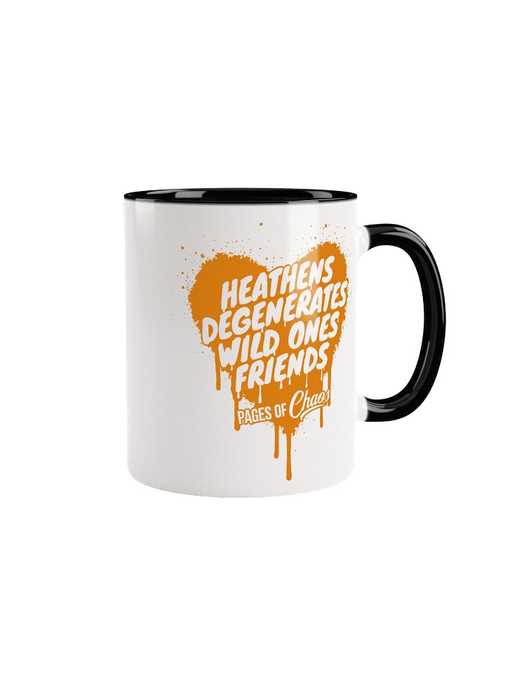Heathens, Degenerates, Wild Ones, and Friends Mug - Orange w/Color product image (1)