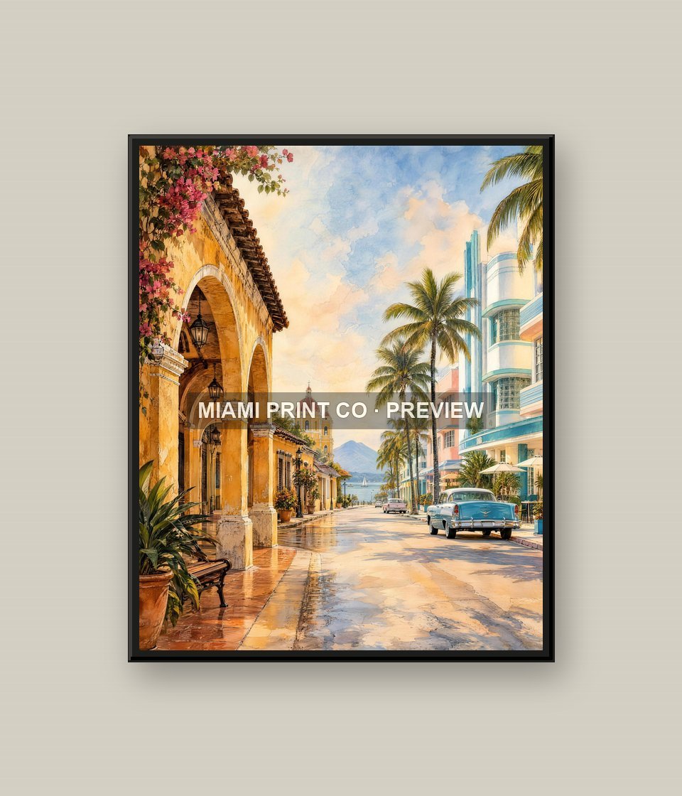 Granada Arches, Miami Sun | Framed Art Print product image (1)