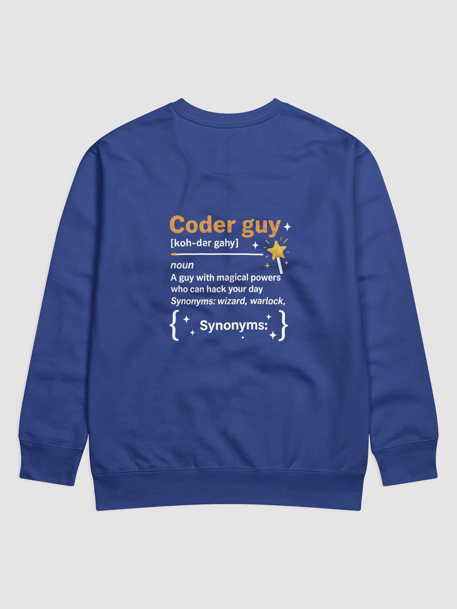 Coffee into Code + Coder Guy Sweatshirt 😄 product image (34)