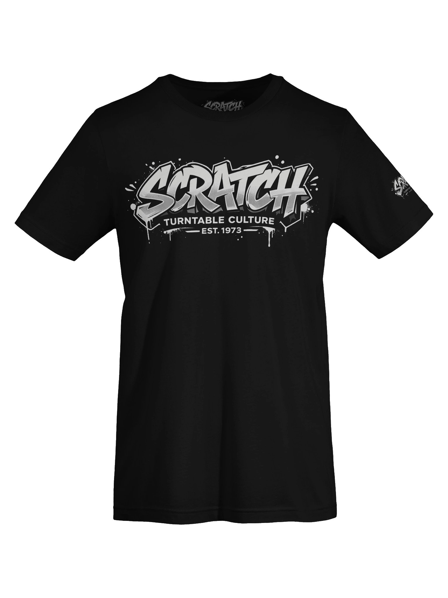 SCRATCH LOGO T SHIRT - GRAFFITI VERSION (WHITE) product image (56)