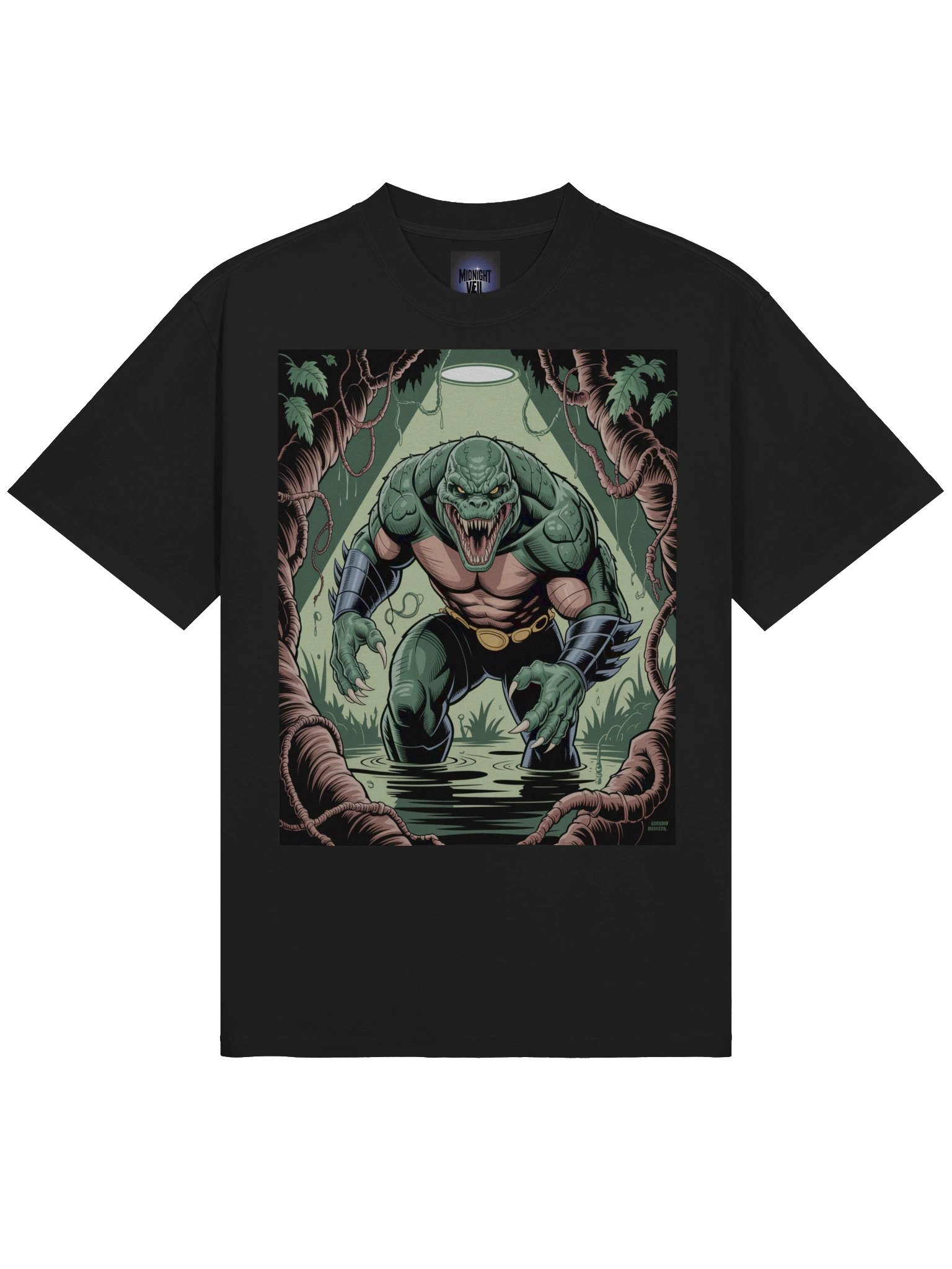Killer Croc Mire Menace Oversized Faded T-Shirt product image (5)