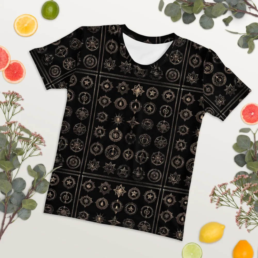 Black and Gold Symbology TShirt - all over print product image (4)