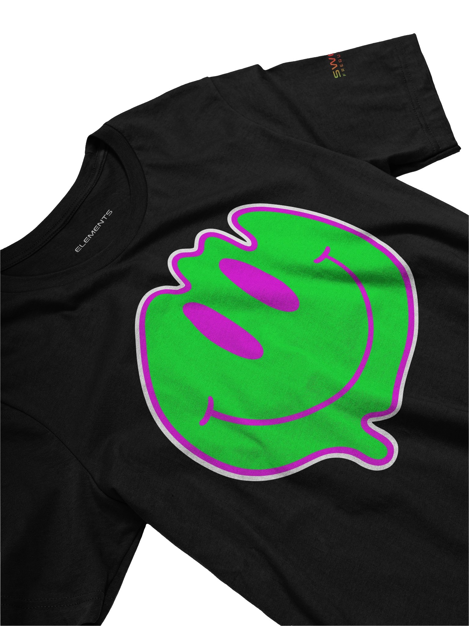 Neon Melt Smiley Soft Cotton Tee product image (3)