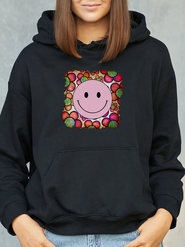 Pink Smiley Face Hoodie product image (5)