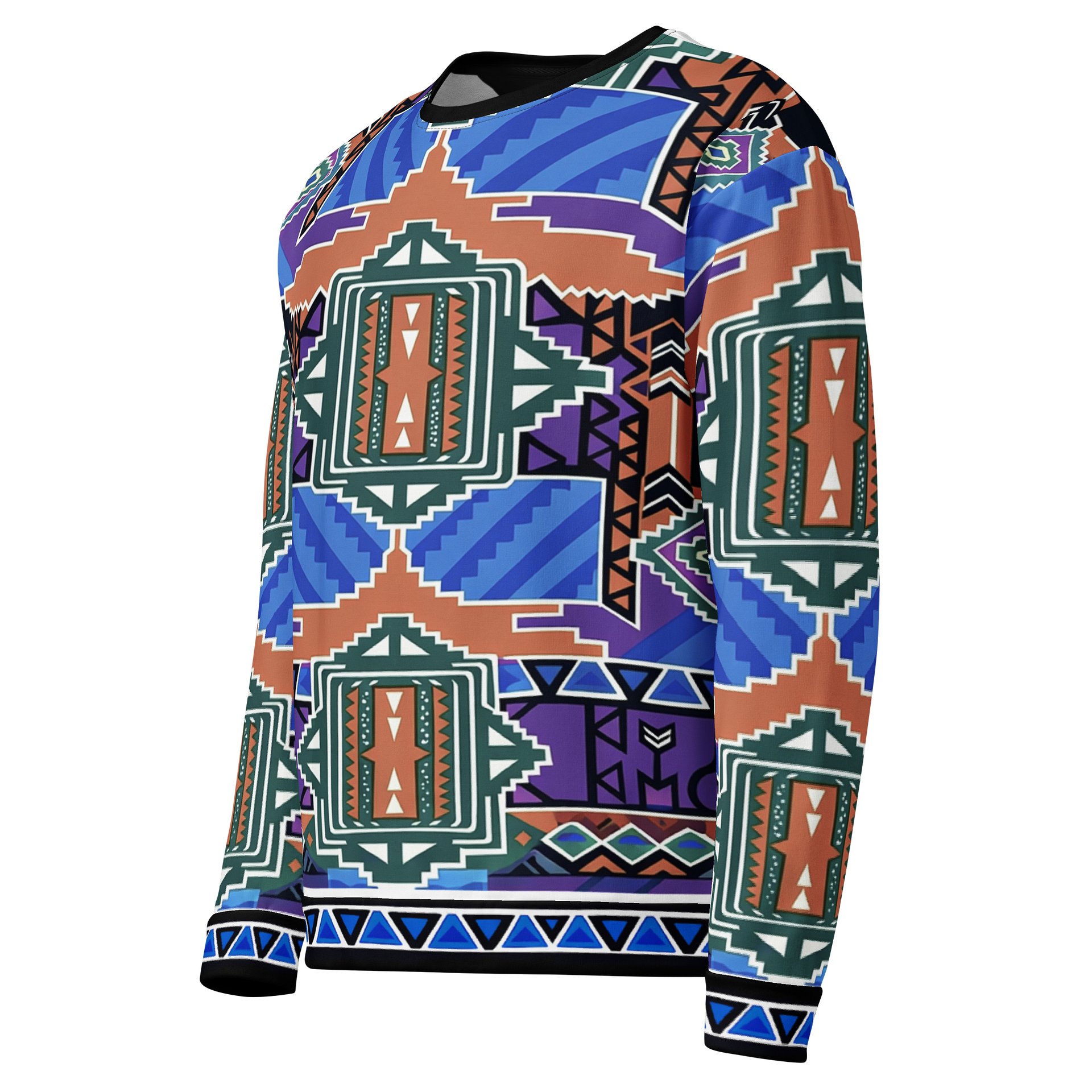The 90s Aztec Blue/Purple Sweatshirt product image (3)