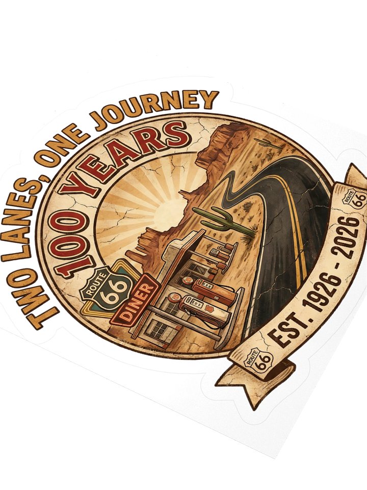 Two Lanes, One Journey - V1 Sticker product image (2)