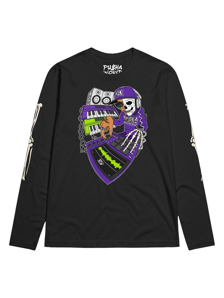 Key Pusha Skeleton Beatmaker Tee Long product image (1)